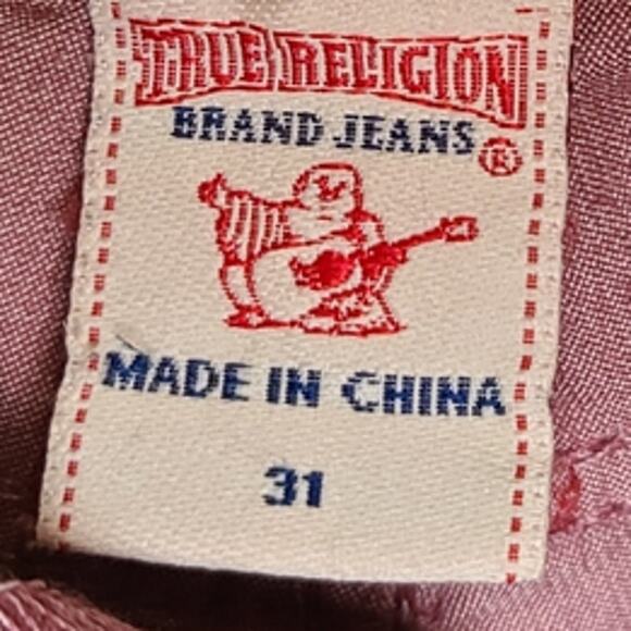 True Religion Skinny Corduroy Mid Rise Distressed Pants Women's 31 - Picture 8 of 11